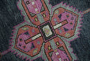 Charcoal, Gray and Pink Traditional Hand Knotted 5x8 and 6x9 Wool Area Rug by The Rug Decor