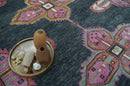 Charcoal, Gray and Pink Traditional Hand Knotted 5x8 and 6x9 Wool Area Rug by The Rug Decor