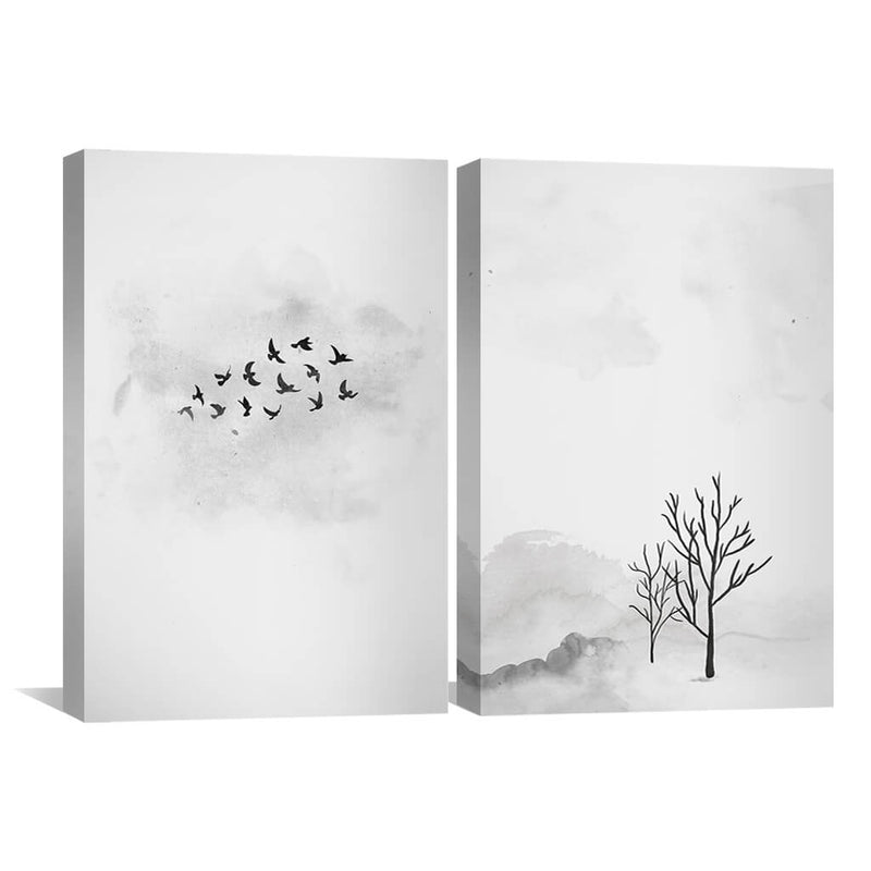 Charcoal Nature Canvas