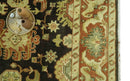 Charcoal, Olive and Rust Hand Knotted 8x10 Traditional Style Oushak Wool Area Rug by The Rug Decor