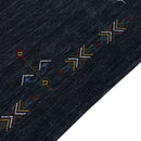 Charcoal Tribal Center Medallion Hand Loomed Authentic Wool Area Rug by The Rug Decor