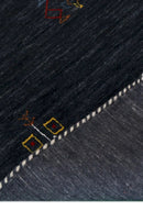 Charcoal Tribal Center Medallion Hand Loomed Authentic Wool Area Rug by The Rug Decor