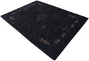 Charcoal Tribal Center Medallion Hand Loomed Authentic Wool Area Rug by The Rug Decor