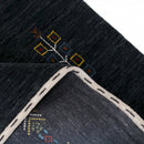 Charcoal Tribal Center Medallion Hand Loomed Wool Area Rug