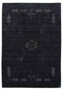 Charcoal Tribal Center Medallion Hand Loomed Authentic Wool Area Rug by The Rug Decor