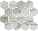 Charme Calacatta Gold Cove Base Marble Look Porcelain 6x12