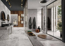 Charme Evo Pearl Grey Marble Look Porcelain Tiles 24x24