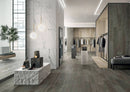 True Contemporary White Wood Look Porcelain Tiles 8x40