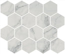 Charme Veined Statuario Mosaic D Marble Look Porcelain Mosaics 12x10