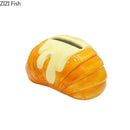 GobekUsa Croissant Ceramic Tissue Box: Charming Table Decoration for Coffee Table and Bedside