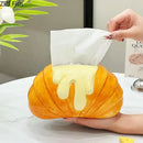 GobekUsa Croissant Ceramic Tissue Box: Charming Table Decoration for Coffee Table and Bedside