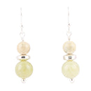 Chartruese Lemon Jade Drop Earrings