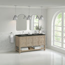 James Martin Breckenridge 60" Double Bathroom Vanity, Whitewashed Oak