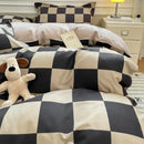 GobekUsa Checkerboard Pattern Duvet Cover Set - Stylish and Cozy Bedding Kit for Bedroom
