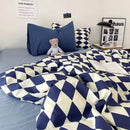GobekUsa Checkerboard Pattern Duvet Cover Set - Stylish and Cozy Bedding Kit for Bedroom