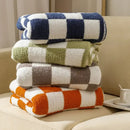 GobekUsa Knit Checkerboard Blanket