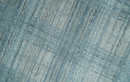 Area Rug Blue and Gray Checkered Scandinavian 8x10 Hand Loomed Natural Wool Flatweave