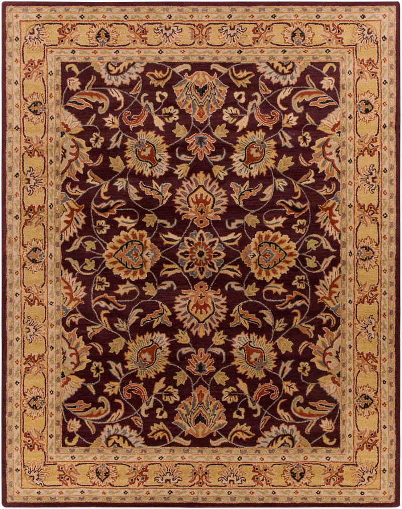 Cherryfield Burgundy 1024 Wool Area Rug