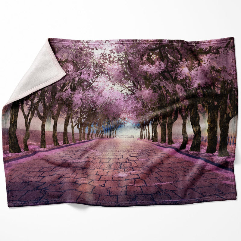 Cherry Blossom Strolls Blanket