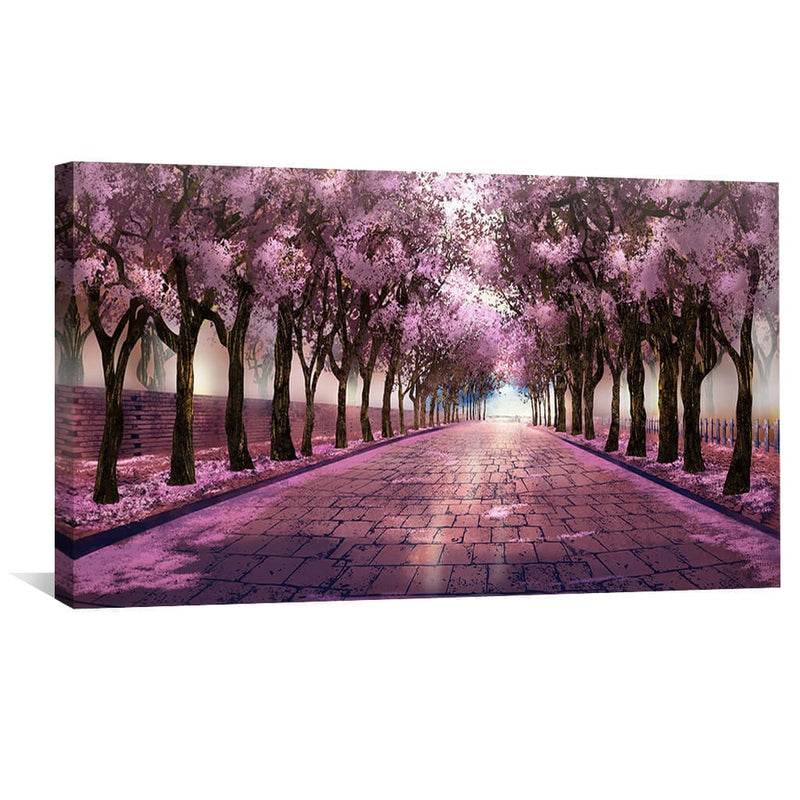 Cherry Blossom Strolls Canvas