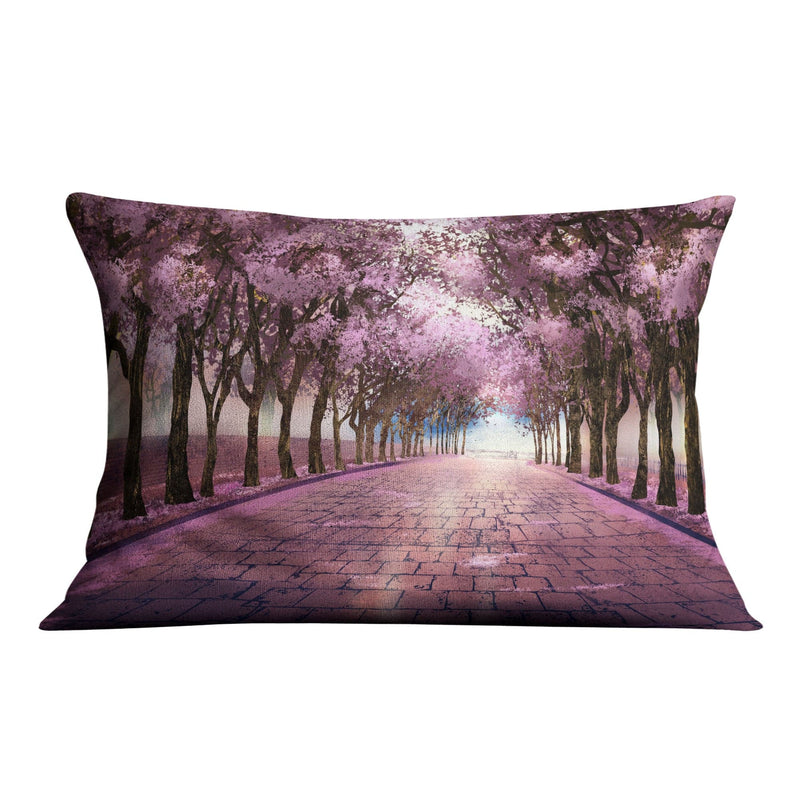 Cherry Blossom Strolls Cushion