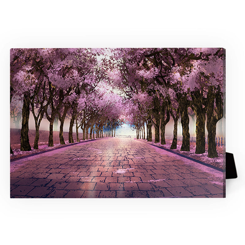 Cherry Blossom Strolls Desktop Canvas