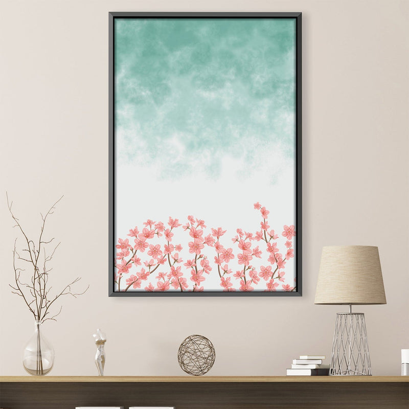 Cherry Blossoms In The Sky Canvas