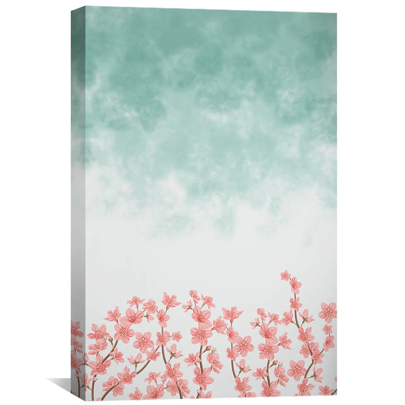 Cherry Blossoms In The Sky Canvas