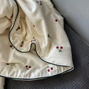 GobekUsa Cooling Quilt: Soft Silky Single Double Bed Blanket for Summer & Autumn
