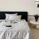 GobekUsa Cooling Quilt: Soft Silky Single Double Bed Blanket for Summer & Autumn