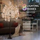 5.9ft Lighted Cherry Blossom Tree with LED Fairy Lights by EP Designlab LLC