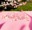 Painted Cherry Blossom Mugs by Jersey Art Glass