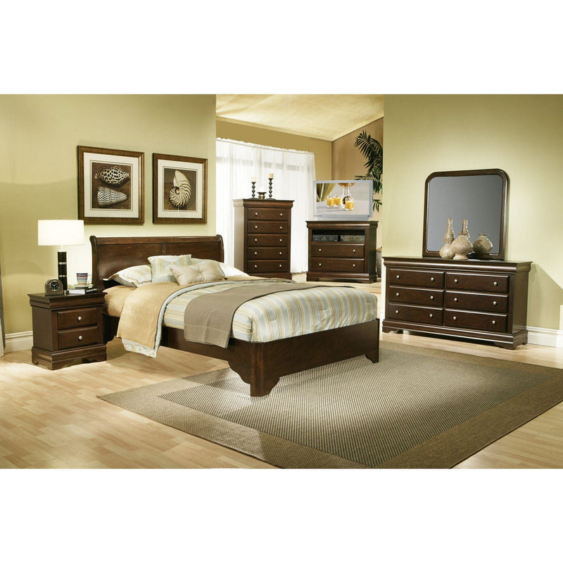 Chesapeake Sleigh Bed, Cappuccino