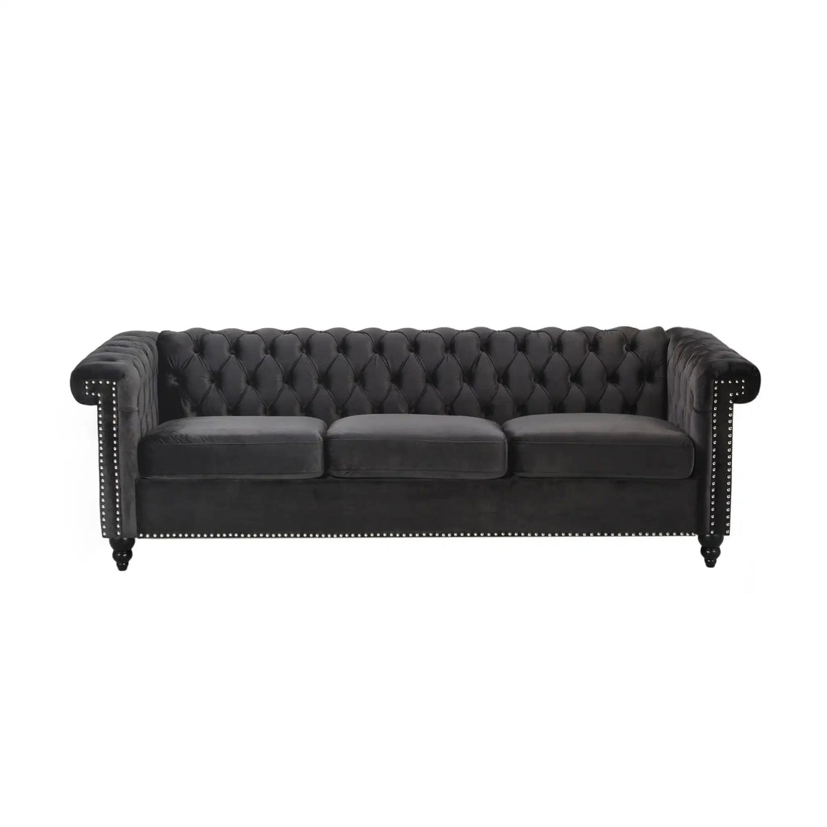 Chesterfield Style 3 Seater Sofa With Deep Button Tufting, photo 4 of 16