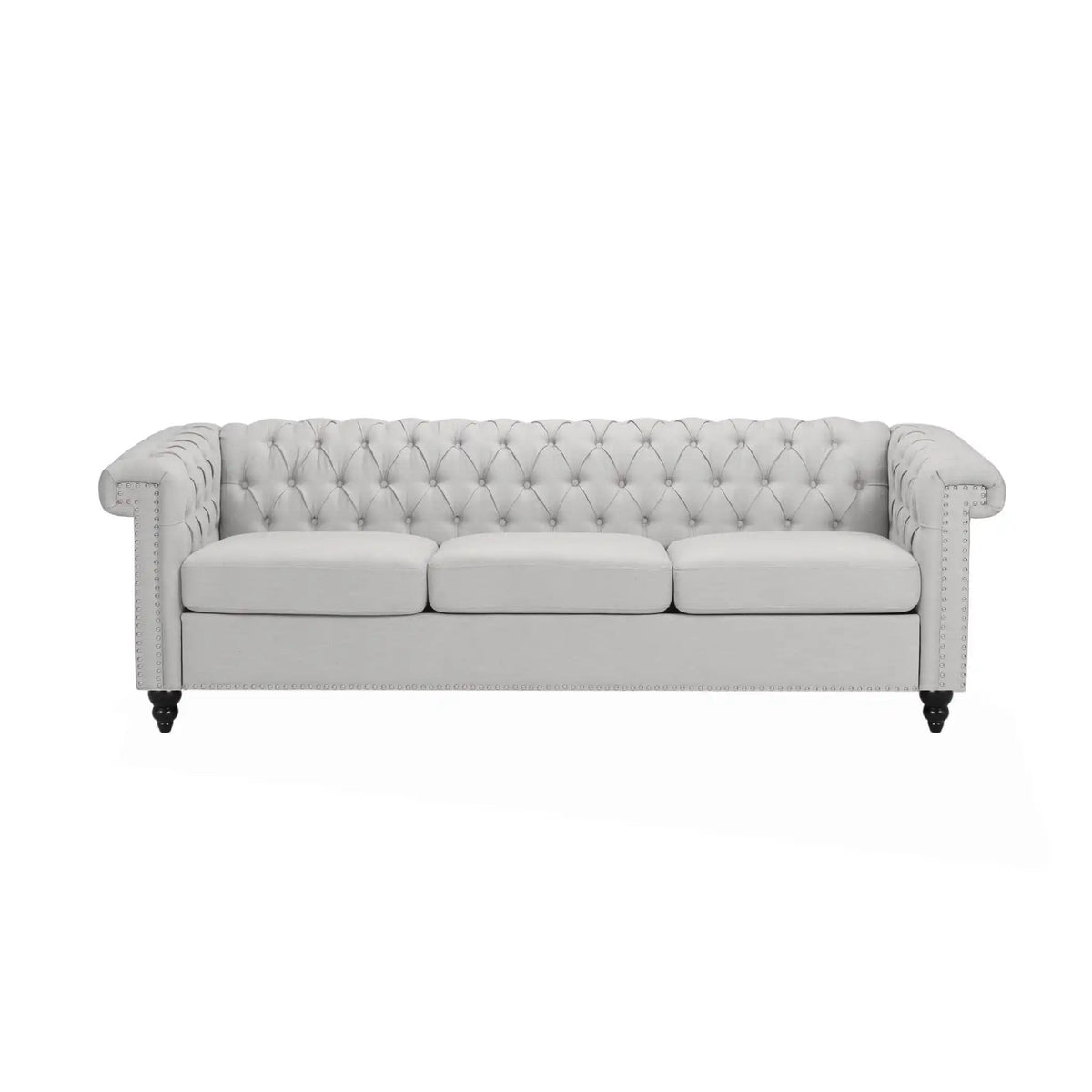 Chesterfield Style 3 Seater Sofa With Deep Button Tufting, photo 3 of 16