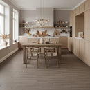 Almond Matte Groove Wood Look Porcelain Mosaics 8x40