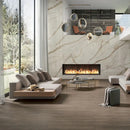 Almond Rectified Field Wood Look Porcelain Tiles 8x40