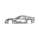 Corvette C6 ZR1 Detailed Metal Car Wall Art - MT0918