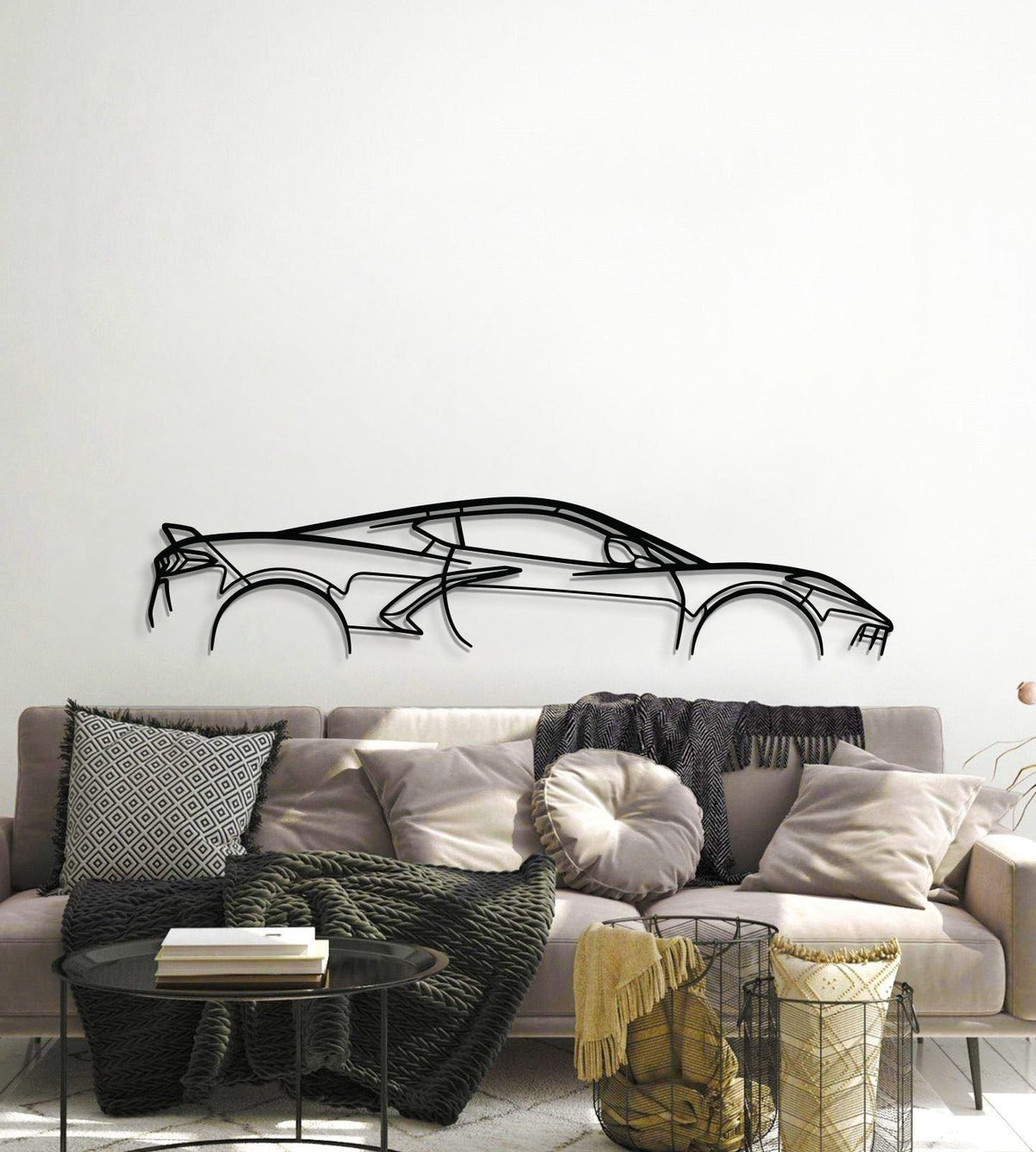 Corvette C8 Metal Car Wall Art - MT0924, photo 6 of 8