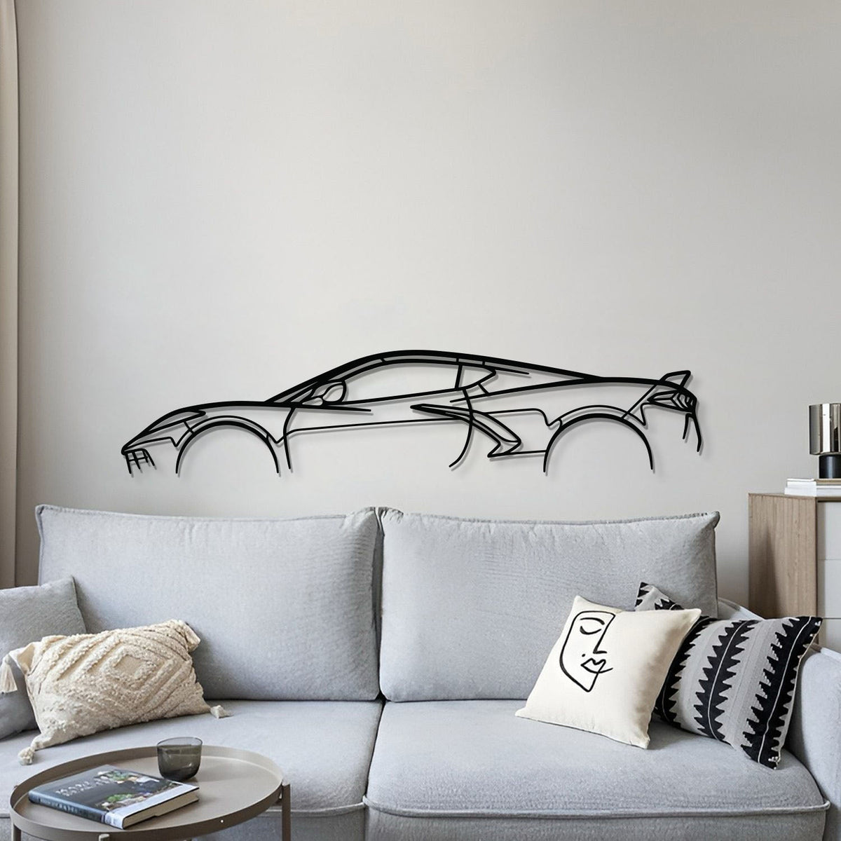 Corvette C8 Metal Car Wall Art - MT0924, photo 4 of 8