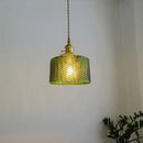 GobekUsa Green Glass Pendant Light Chandelier - Nordic LED Hanging Lamp for Home Decor