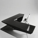 Chevron · White L-Shaped Executive Desk