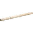 Chiaro Honed Pencil Liner Travertine Moldings 1/2x12