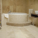 Chiaro Honed Filled 1x1 Travertine Mosaics 12x12