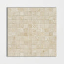 Chiaro Honed Filled 1x1 Travertine Mosaics 12x12
