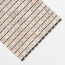 Chiaro Tumbled 1x1 Travertine Mosaics 12x12