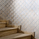 Chiaro Tumbled 2x2 Travertine Mosaics 12x12