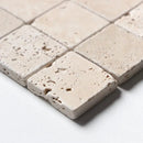 Chiaro Tumbled 2x2 Travertine Mosaics 12x12