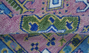 Chic Vibrant Hand Knotted Pink and Blue 8x10, 9x12, and 10x14 Traditional Wool Rug by The Rug Decor