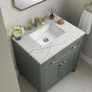 James Martin Chicago 30" Single Bathroom Vanity, Smokey Celadon